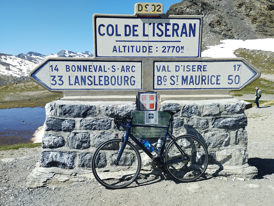 Photo en haut du col de l'Iseran